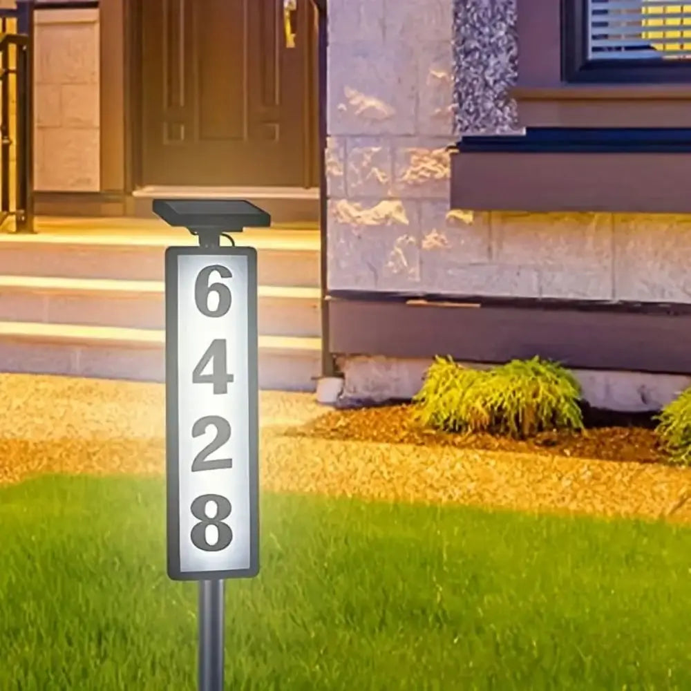 Front Patio House Number LED Light