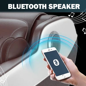 Massage Chair Recliner w/Full Body Airbag to Assemble with Bluetooth Speaker & Foot Roller