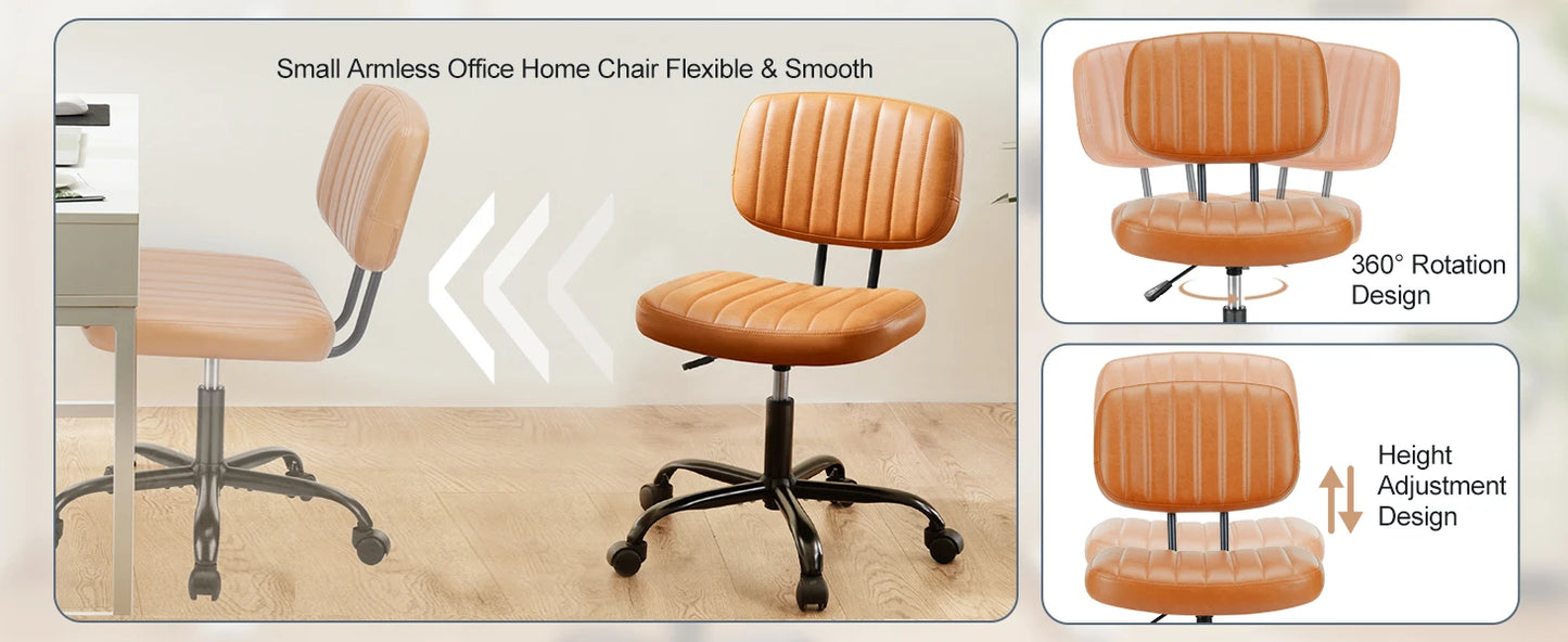 Armless Office Desk Chair
