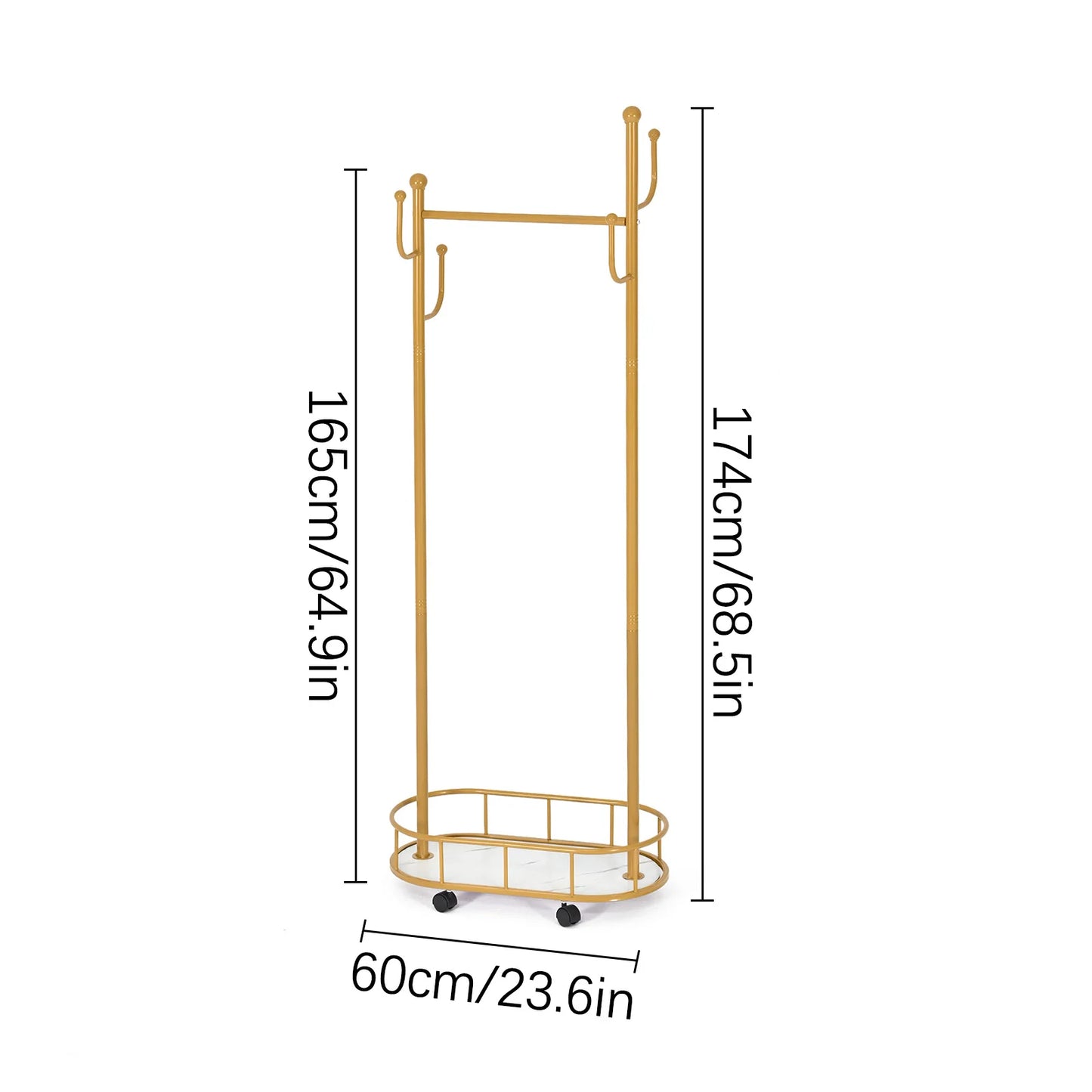 Rolling Garment Rack Organizer