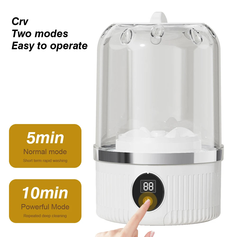 Cordless Small Washing Machine with Laundry Cup for Baby Clothes or lingerie