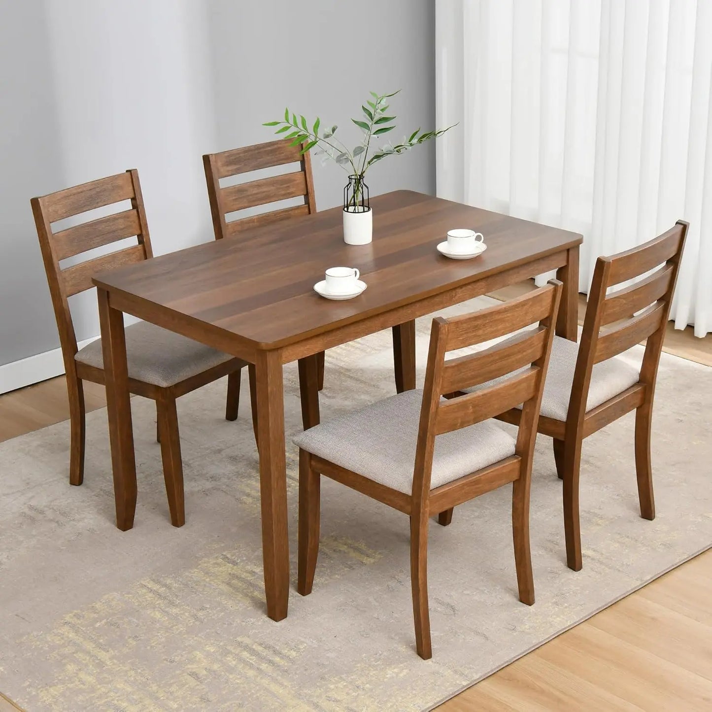 Solid Wood Rectangular Table Wooden Dining Table