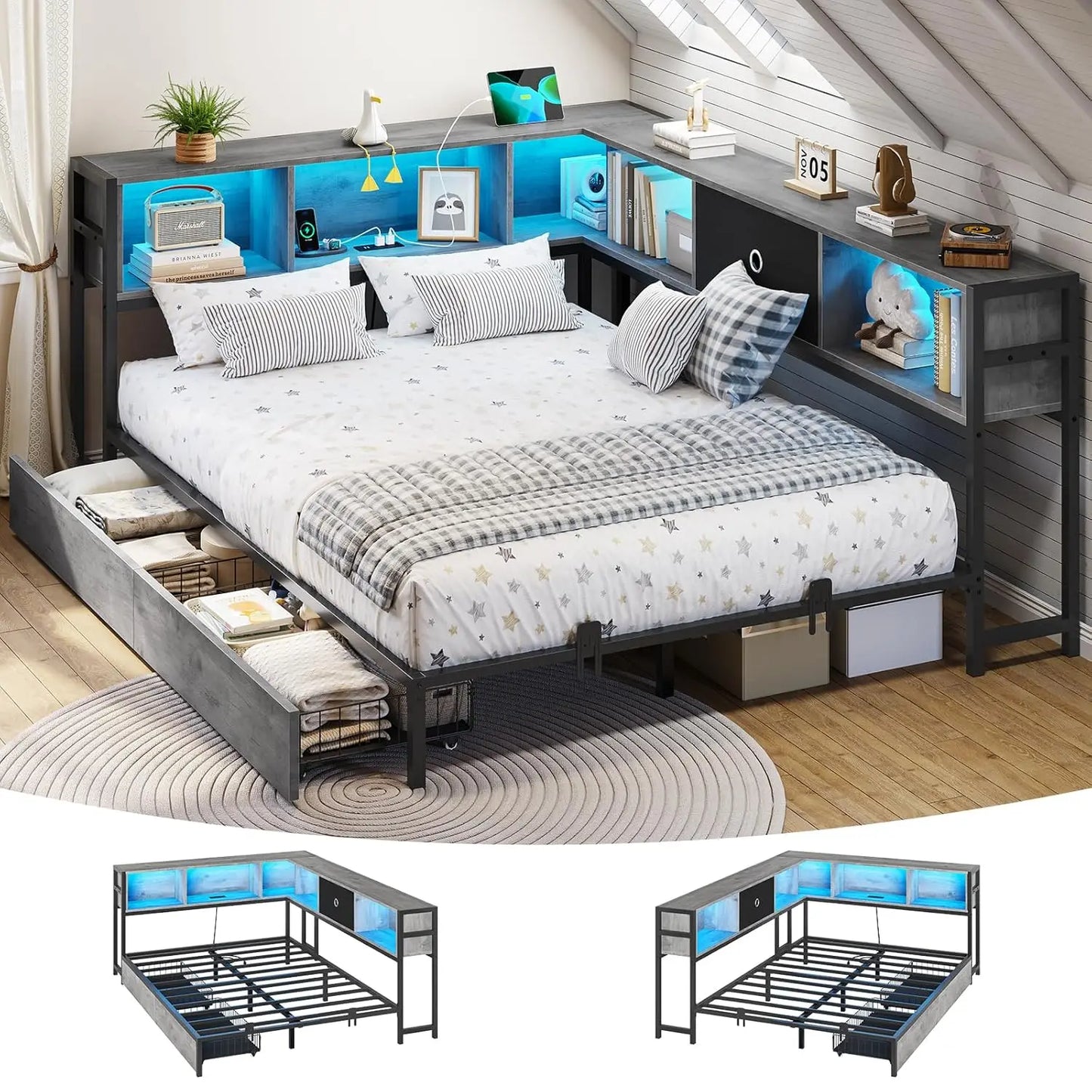 Corner Full Bed Frame