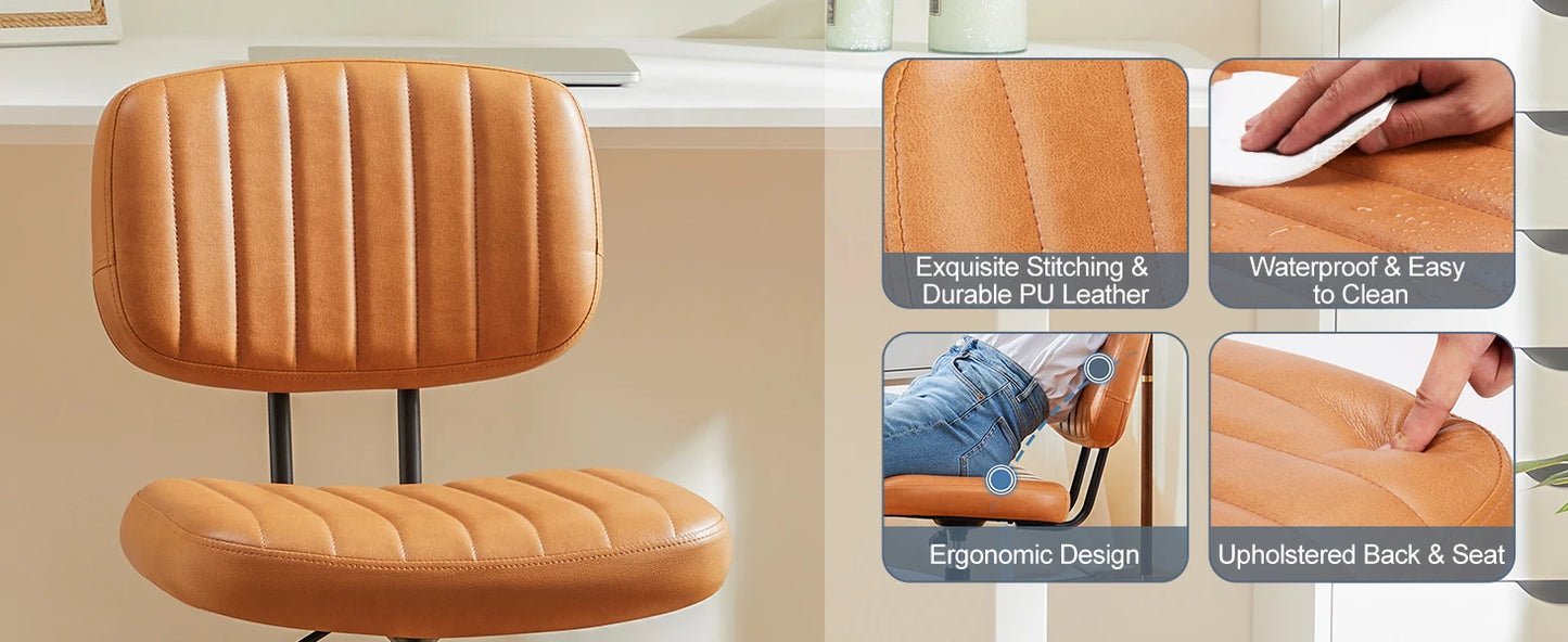 Armless Office Desk Chair