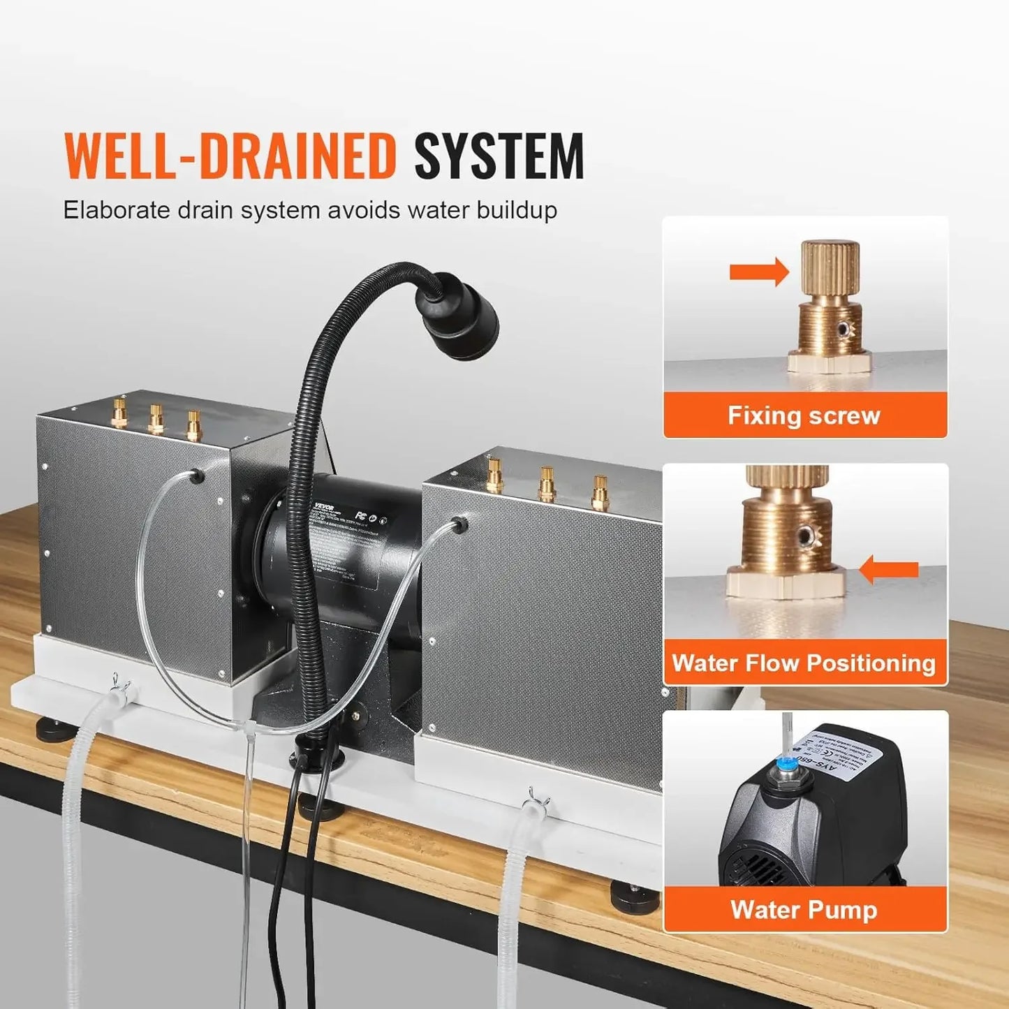 Lapidary Rock Grinder Polisher With Lamp