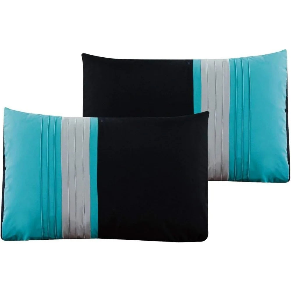 Leaves Scroll Embroidery Bedding Comforter Set