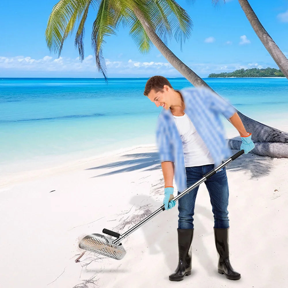 Multi-Functional Stainless Steel Scoop Shovel Metal Detector