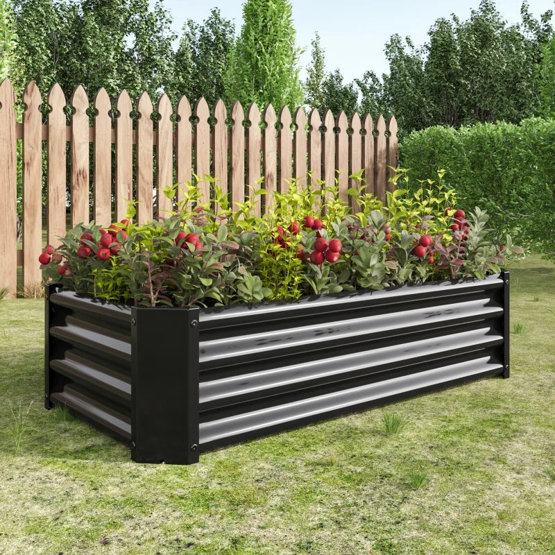 Garden metal elevated bed kit