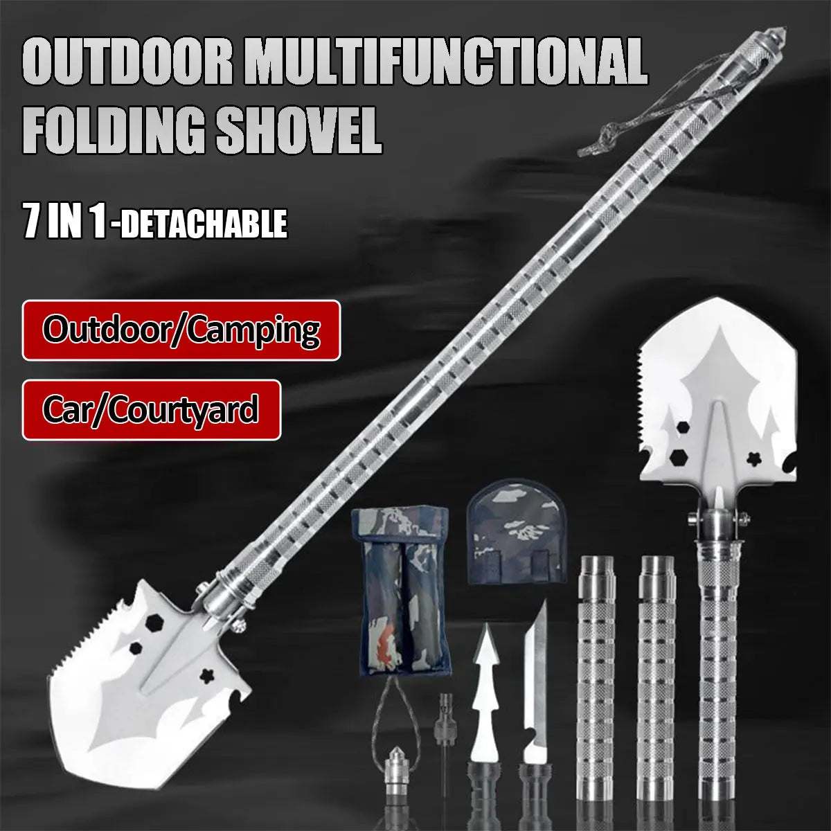 Multi Functional Detachable Foldable Military Electric Shovel Tools