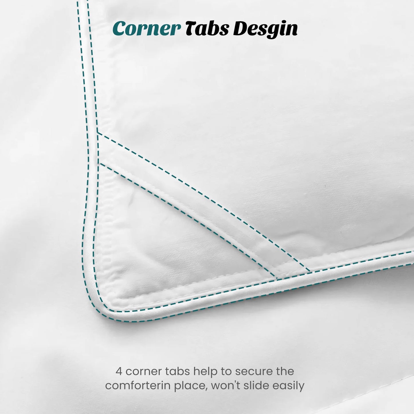All Season Blanket with Corner Tabs Box Stitched Comforter
