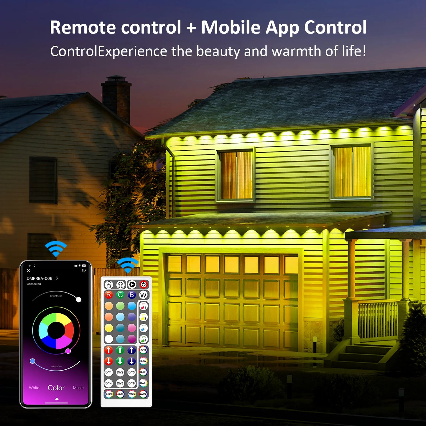Patio LED Permanent Lights with App & Remote Control