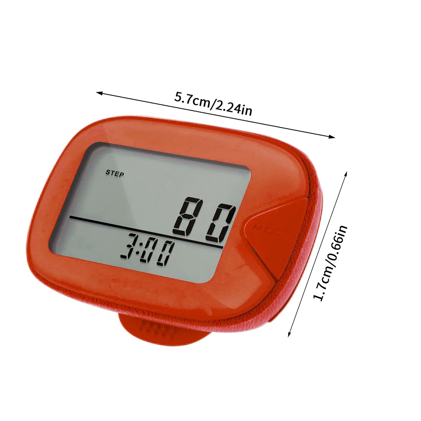 Multifunctional Pedometer With Clip On Step Counter
