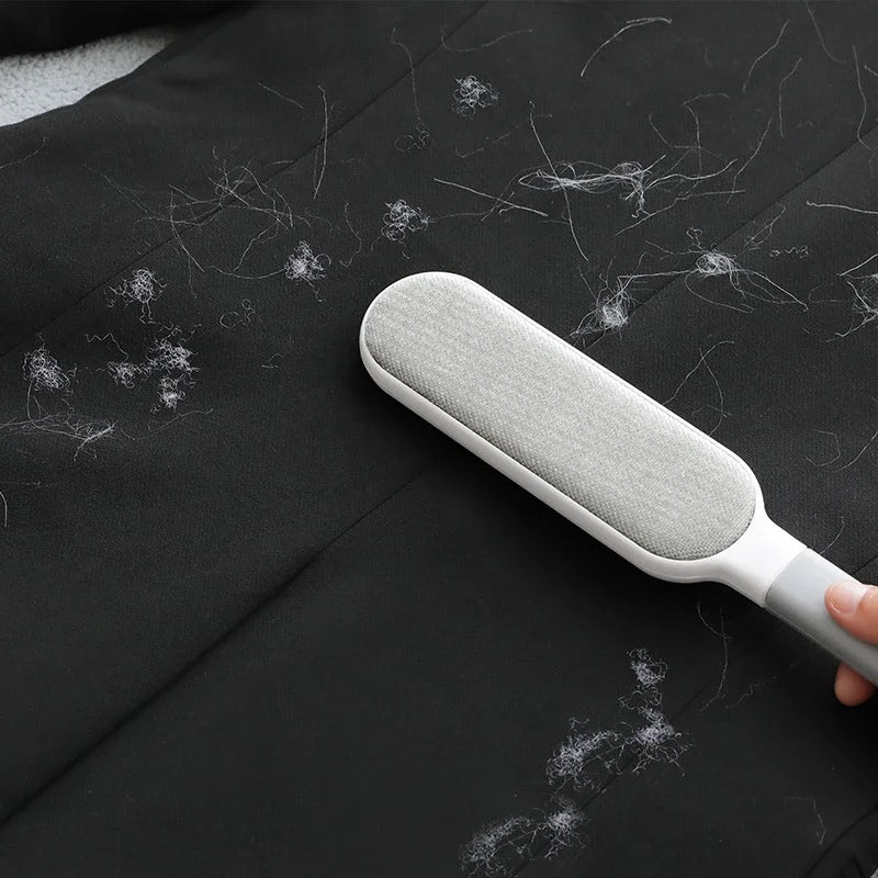 Large Gray 2-Pack Electrostatic Hair Lint Removal Brush