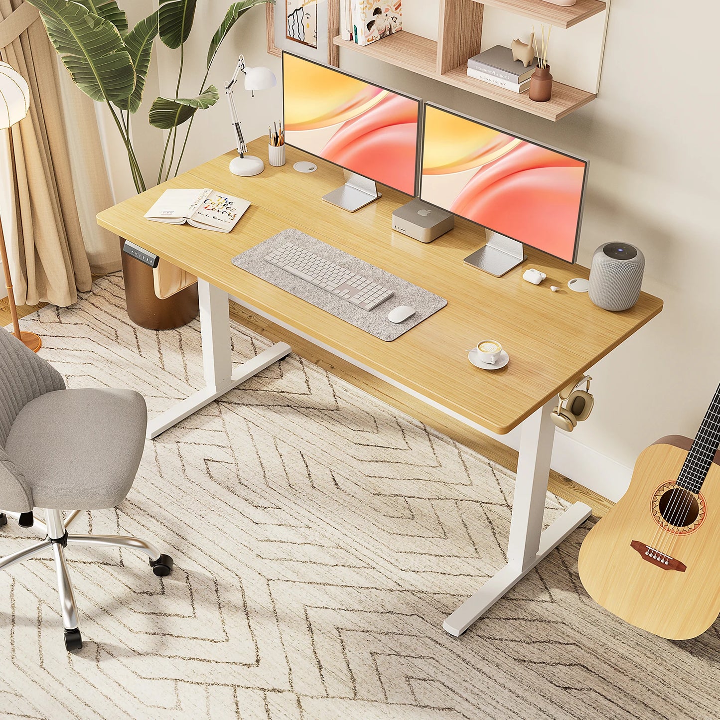 Electric Standing Computer Desk - Height Adjustable