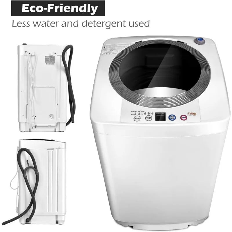 Full Automatic Washer and Dryer Combo with Built-in Pump Drain