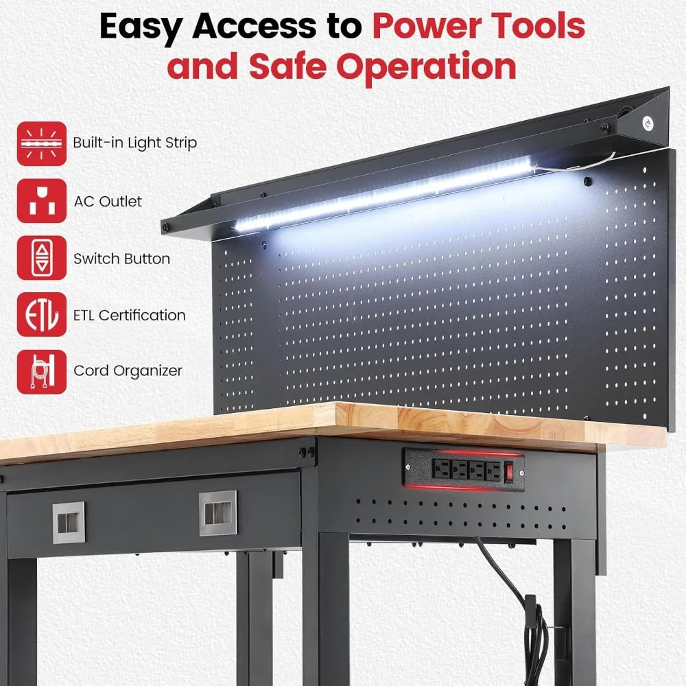 Garage Workbench for Woodworking Workshop