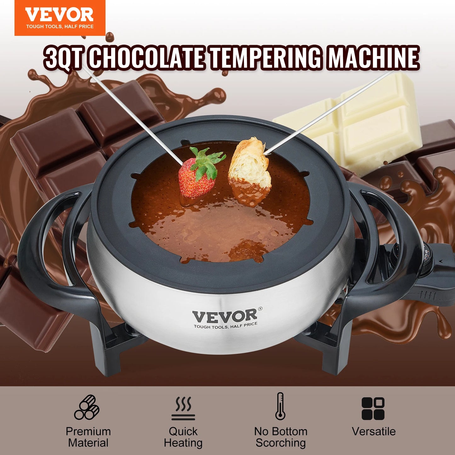 Kitchen Appliance Chocolate cascade Melting Pot Fondue