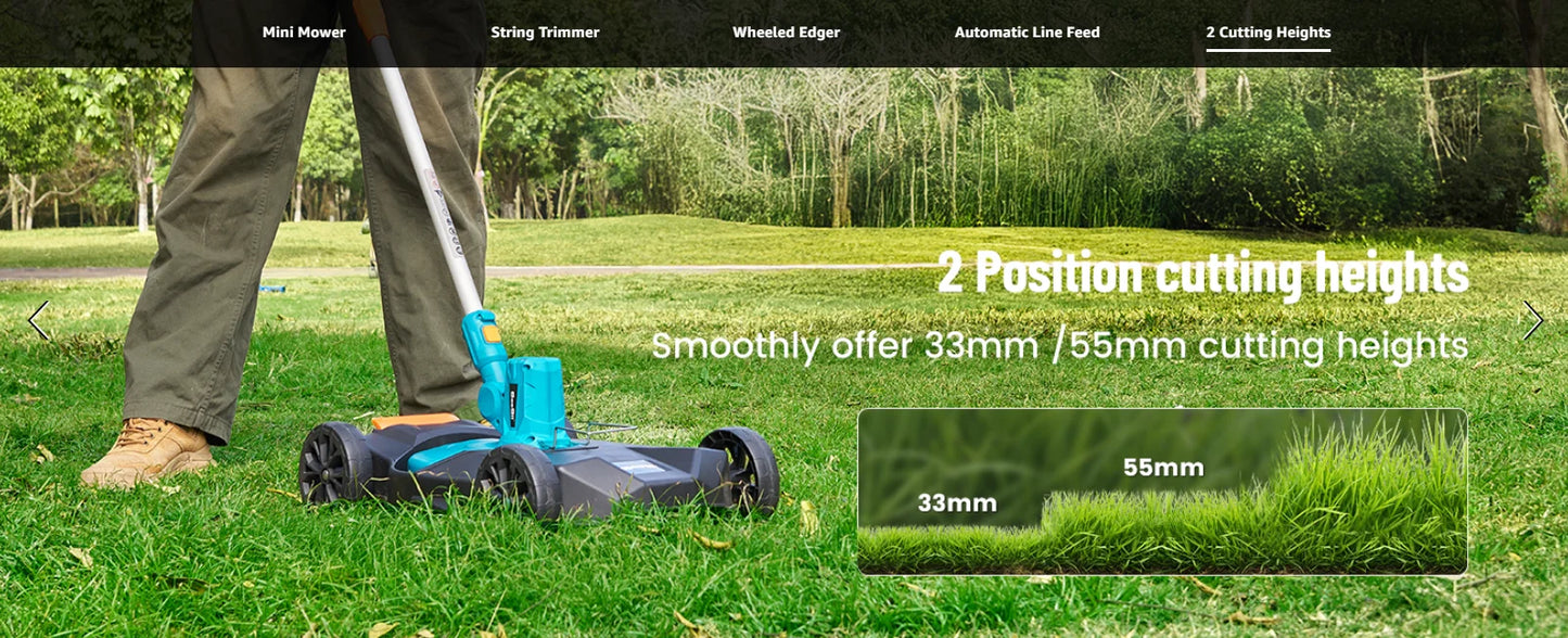 Electric String Trimmer Leaf Blower Combo Kit