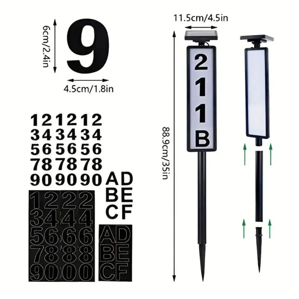 Front Patio House Number LED Light