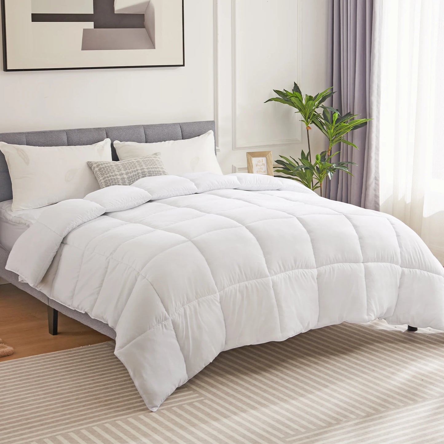 All Season Blanket with Corner Tabs Box Stitched Comforter