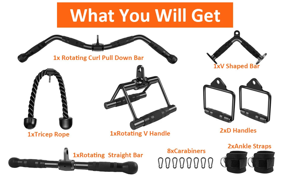 Cable Machine Accessories for Home Gym