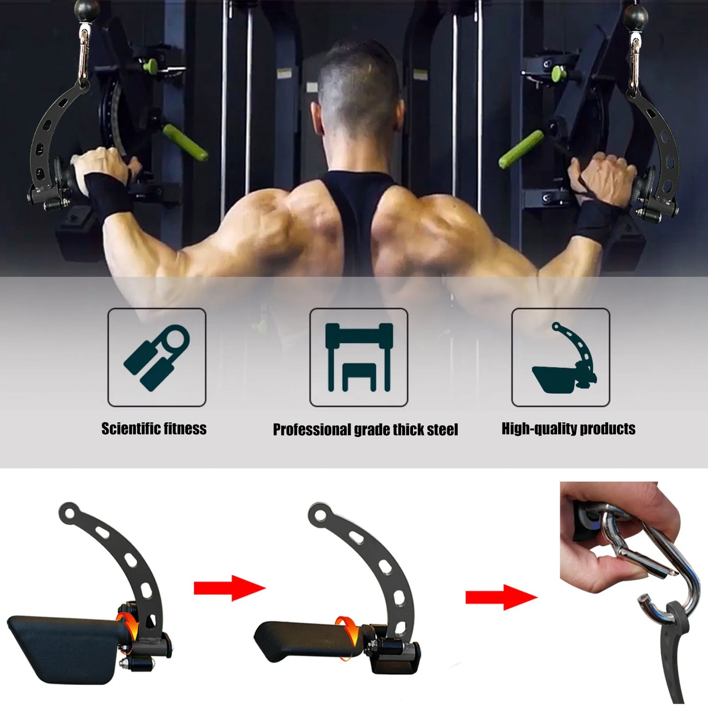 Cable Machine Attachments for Home Gym Fitness