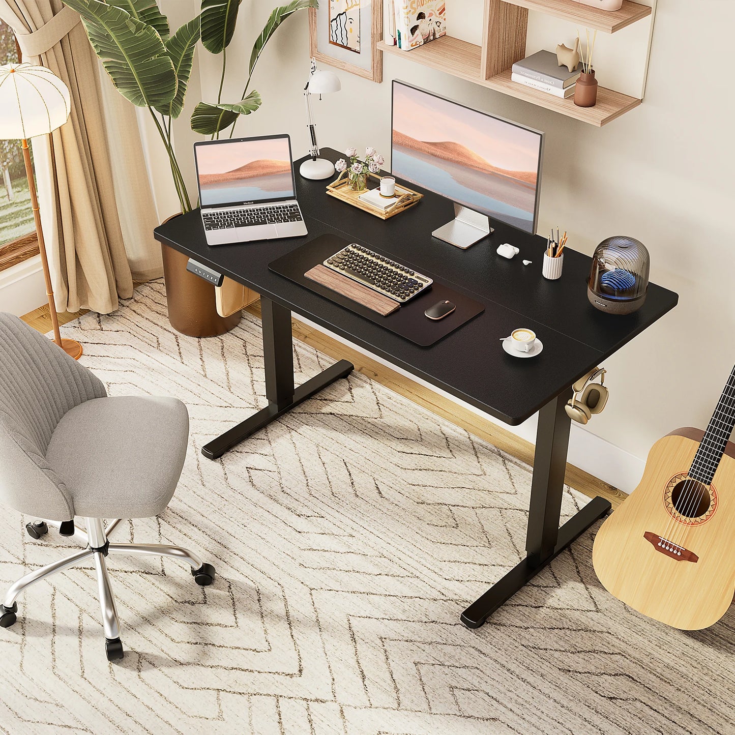 Electric Standing Computer Desk - Height Adjustable