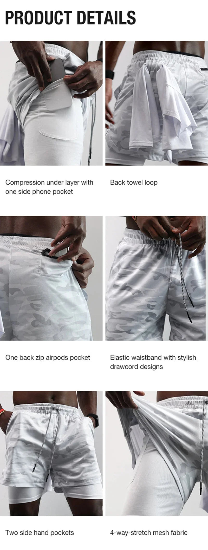 Workout Running Shorts for Men