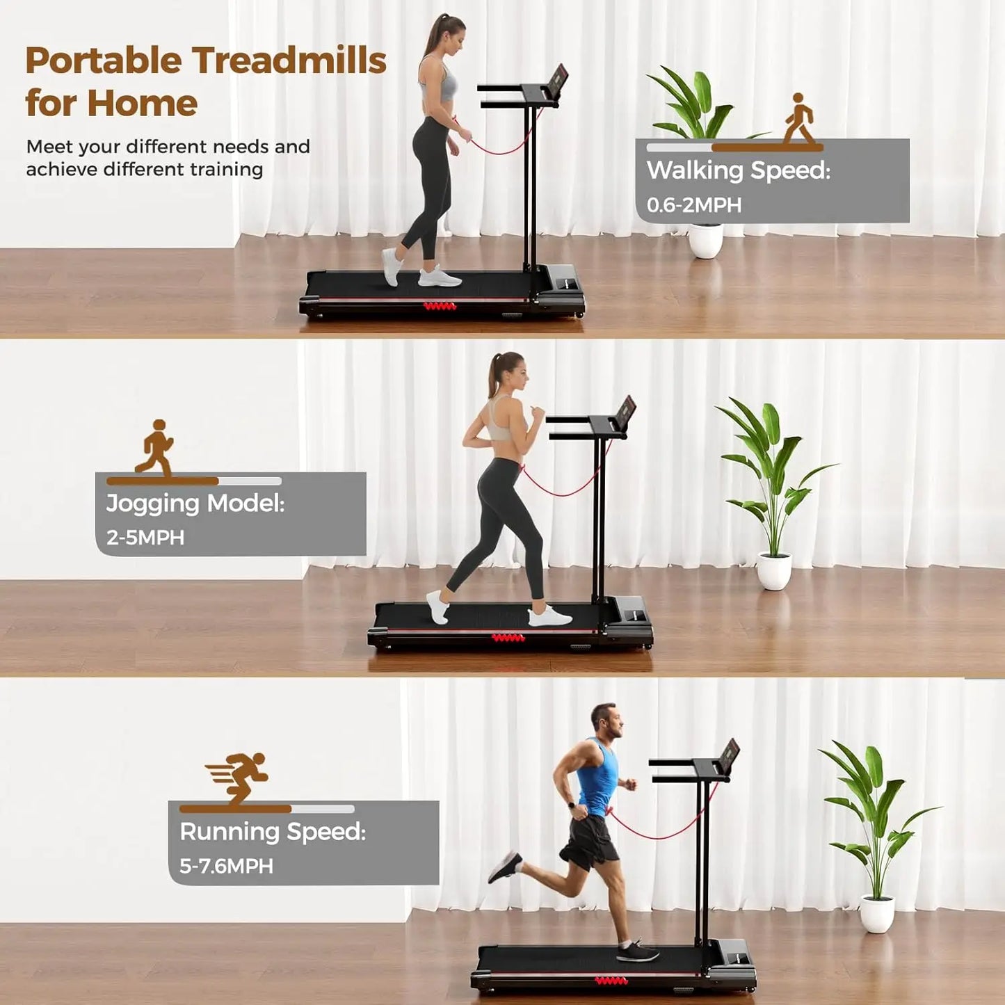 Treadmill With Handle