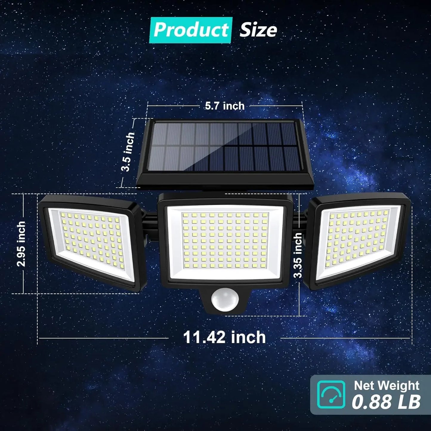 Outdoor Solar LED Lights with Sensors