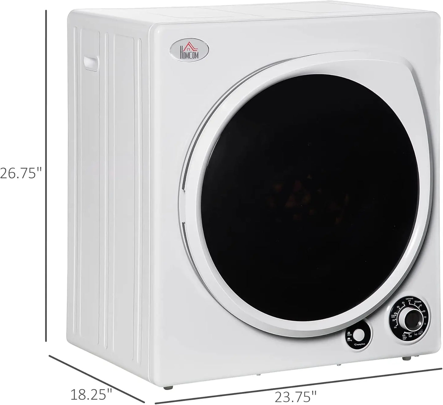Automatic Dryer Machine with 5 Drying Modes and Stainless Steel Tub