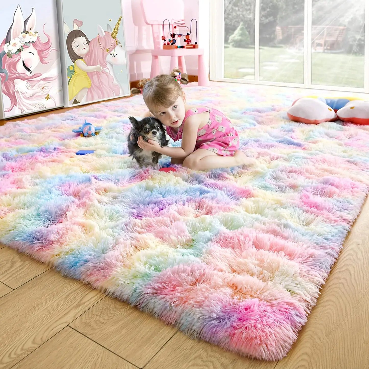 Fluffy Rugs Non Slip Rugs for Hardwood Floors Room Decor
