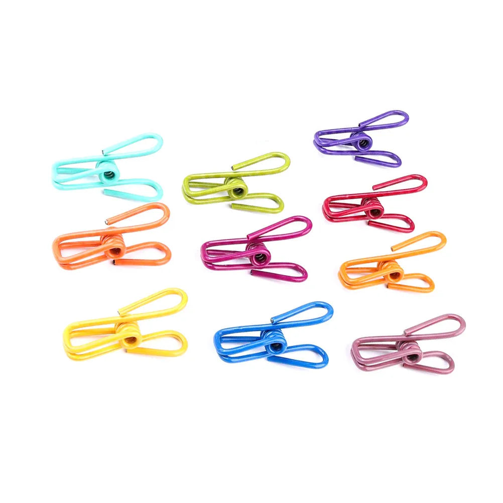 Multi-Purpose Colorful Clothespins Rust-Resistant PVC Coated Steel