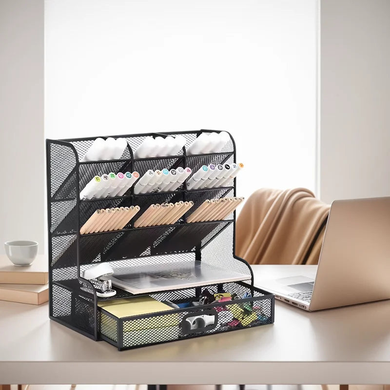 Desktop Stationery Storage Rack
