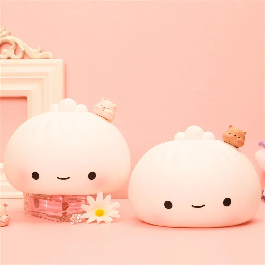 Cute LED Bun Dumpling Night Light