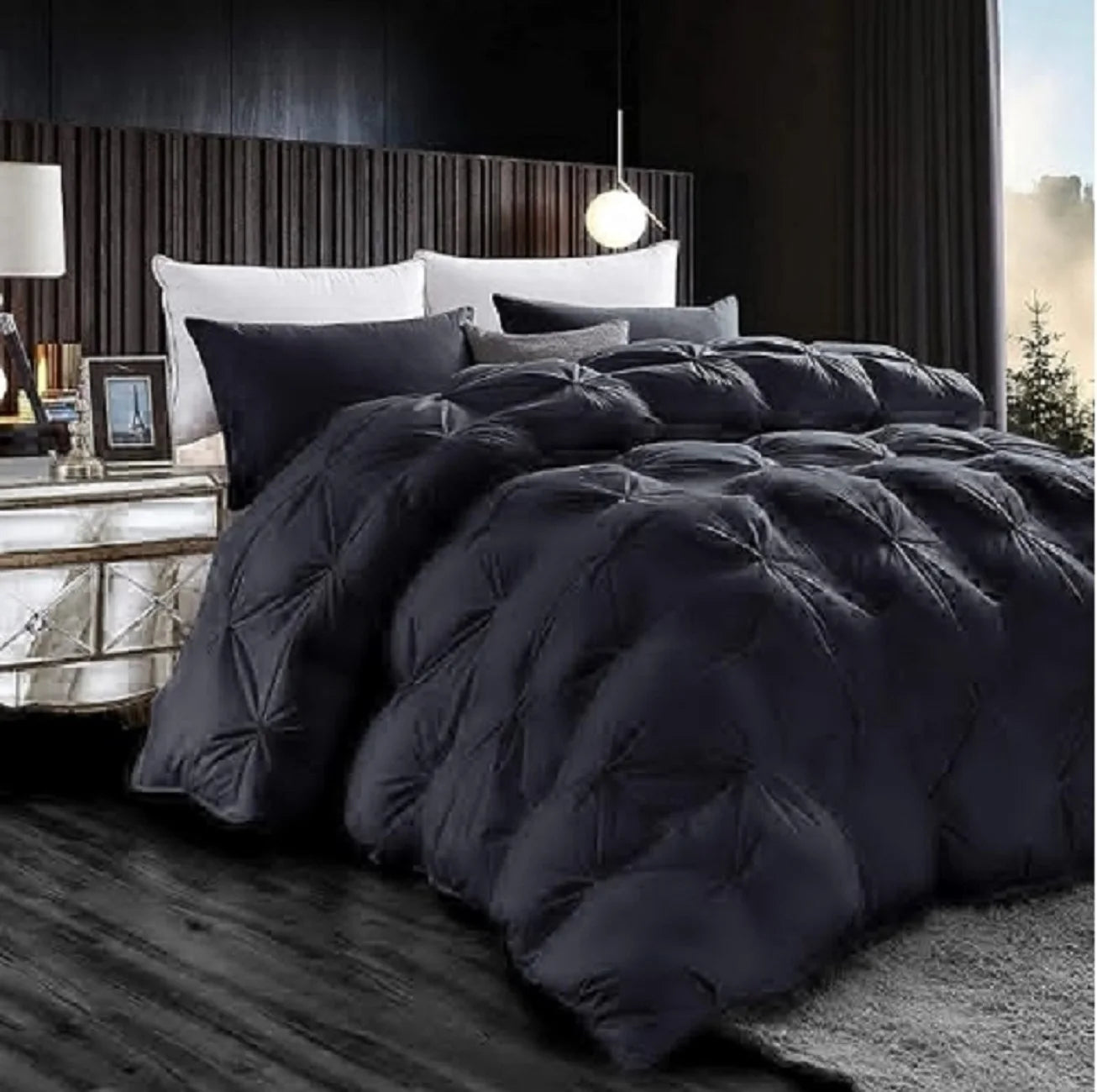 All-Season Goose Down Feather Fiber Comforter