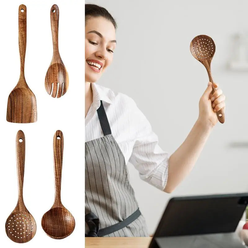 Natural Wooden Cooking Spoons