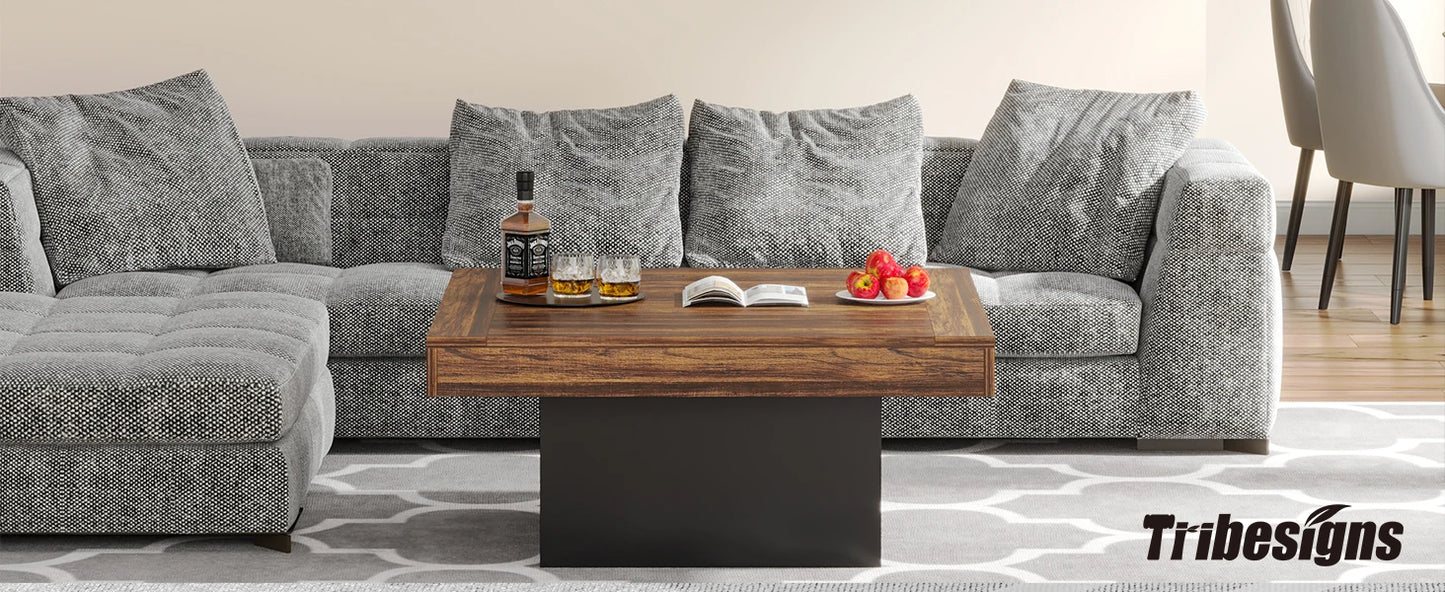 LED Square Coffee Table