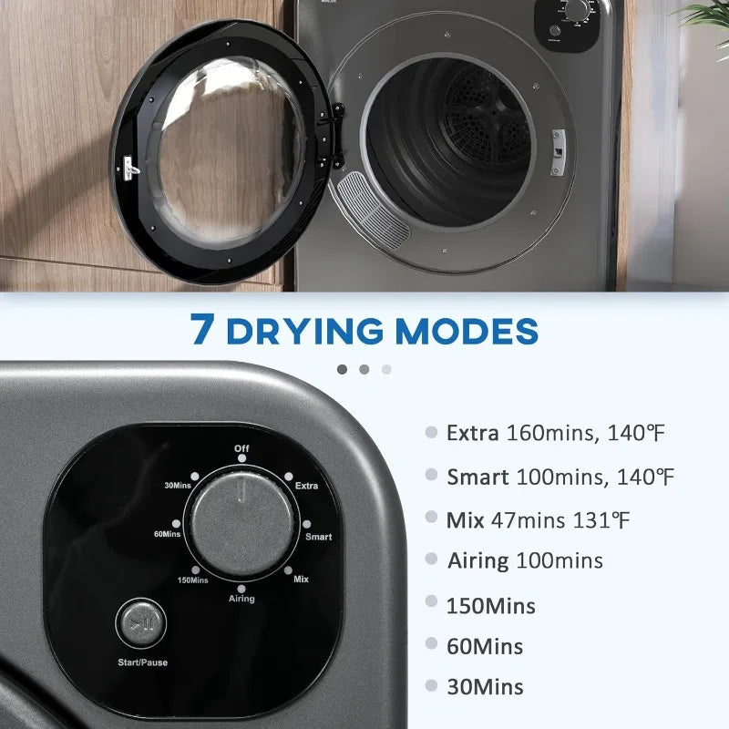 Portable Clothes Dryer with Intelligent Drying