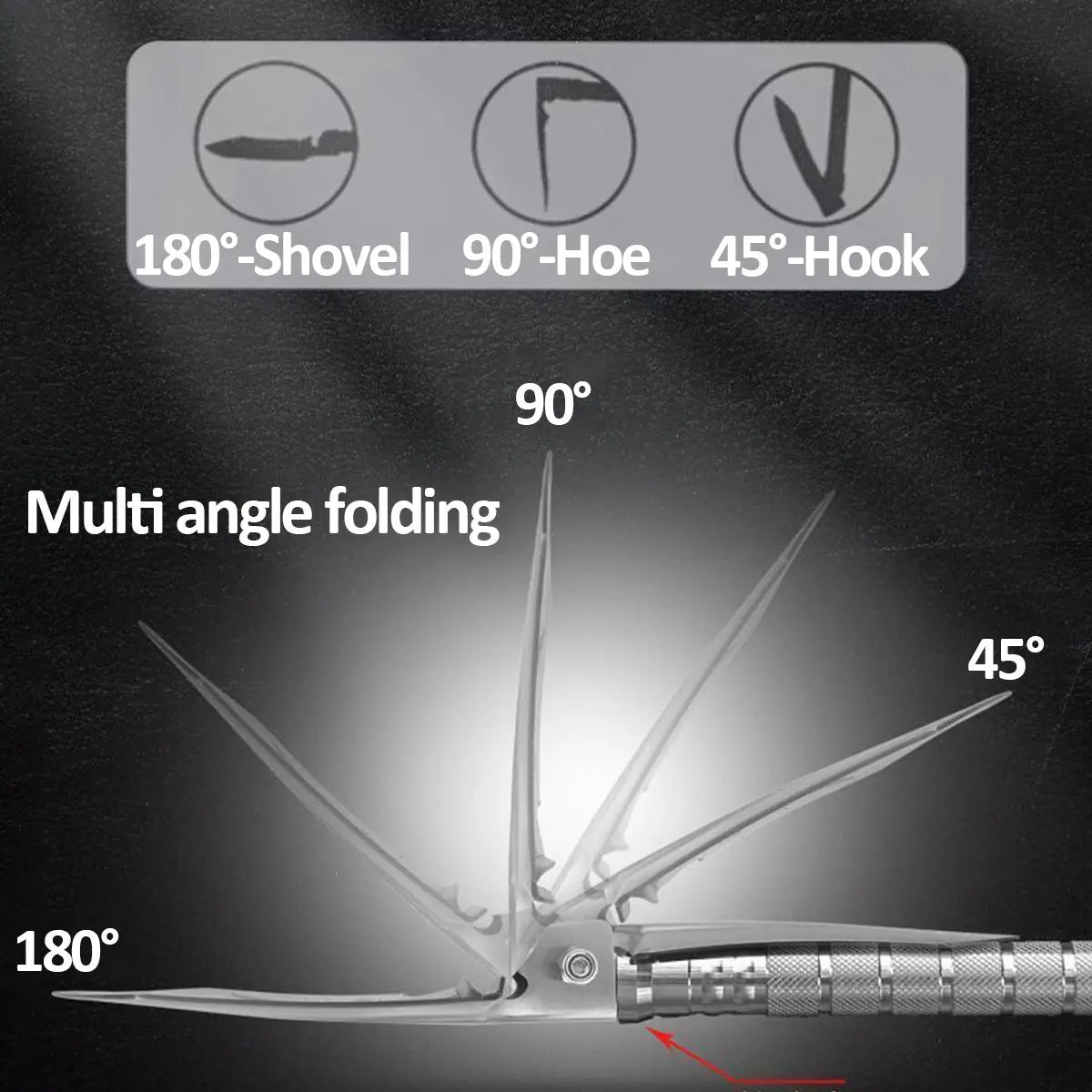 Multi Functional Detachable Foldable Military Electric Shovel Tools