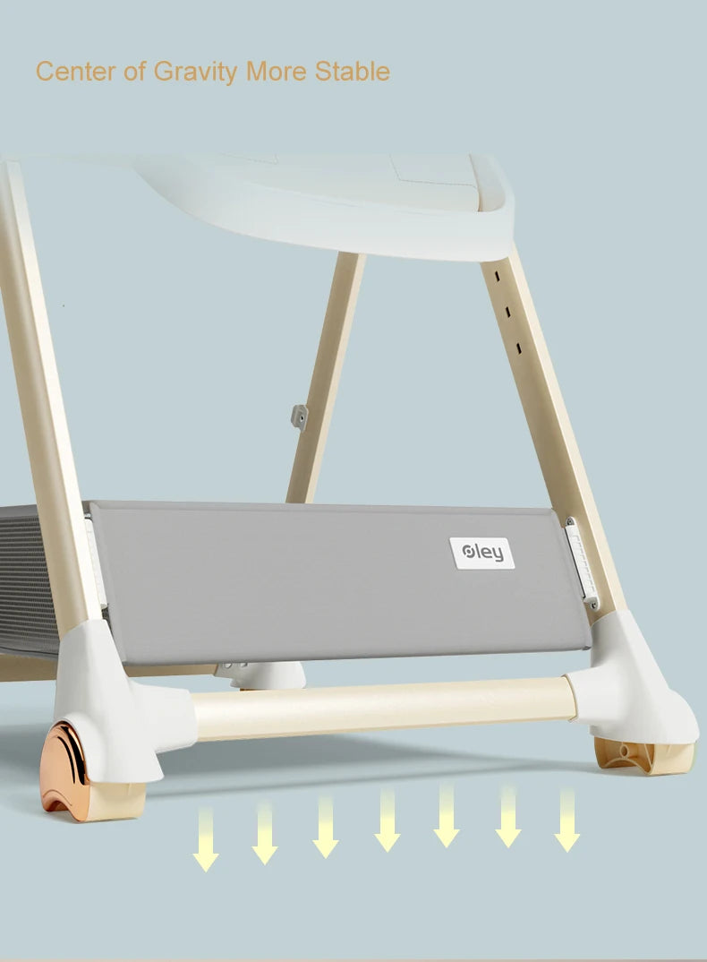 Adjustable Height Baby High Chair with Removable Seat and Tray