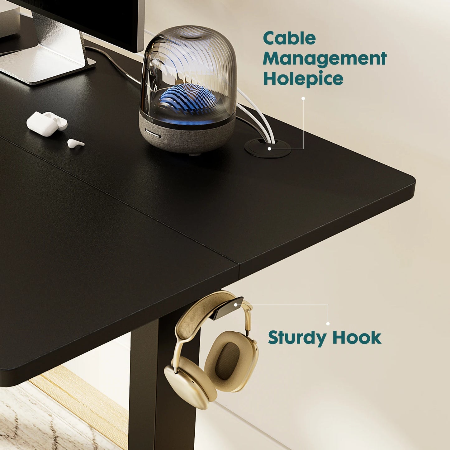 Electric Standing Computer Desk - Height Adjustable