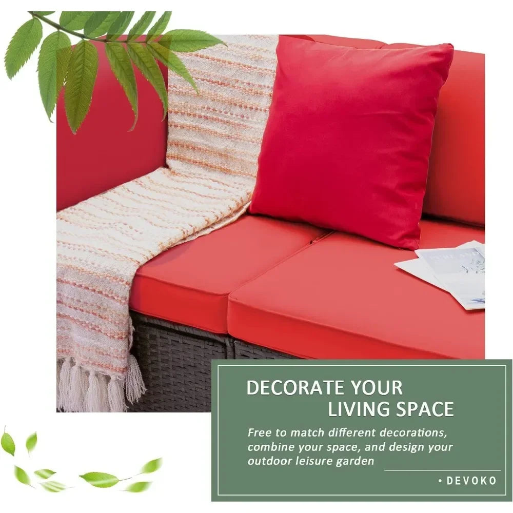 Patio Furniture Sofa Sets - All-Weather Sofa