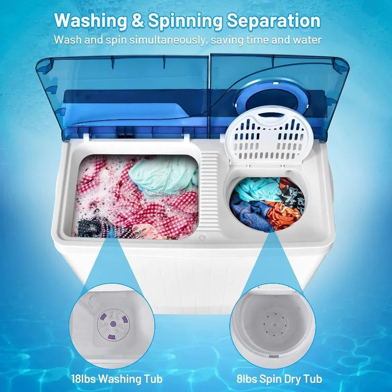 Twin Tub Washer with Spin Dryer