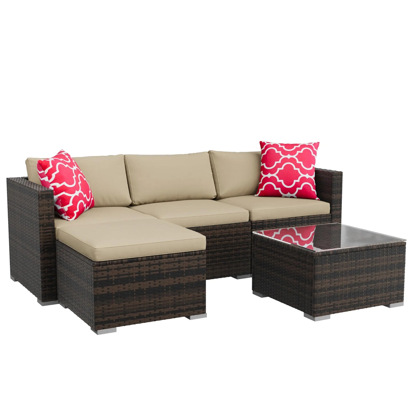 All Weather Wicker Patio Furniture Set