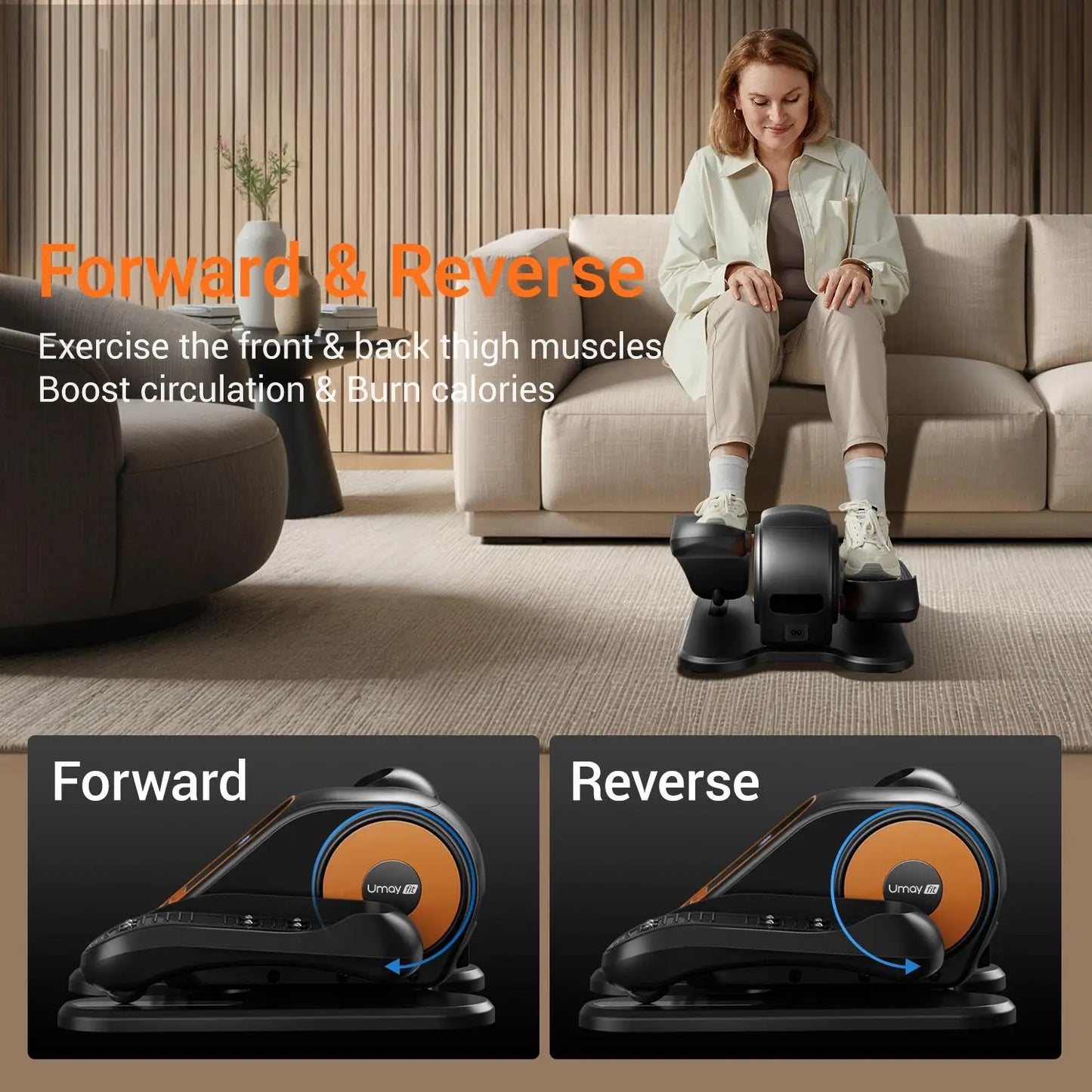 Electric Seated Leg Exerciser with Remote
