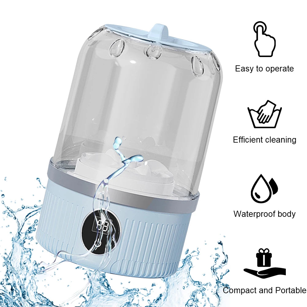 Cordless Small Washing Machine with Laundry Cup for Baby Clothes or lingerie