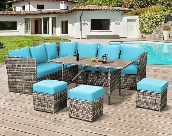 Patio Furniture Set with Dining Table & Chair