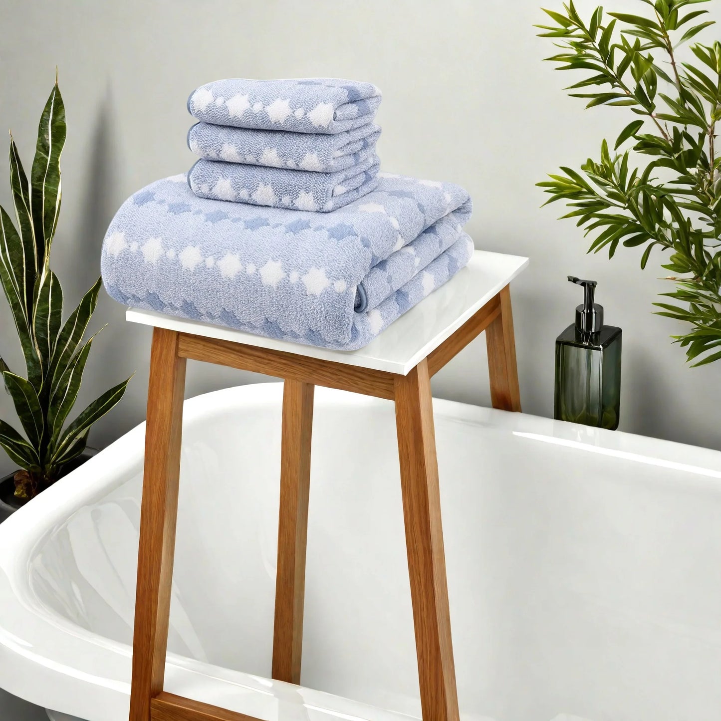 4 to 8 Piece Cotton Towel Set
