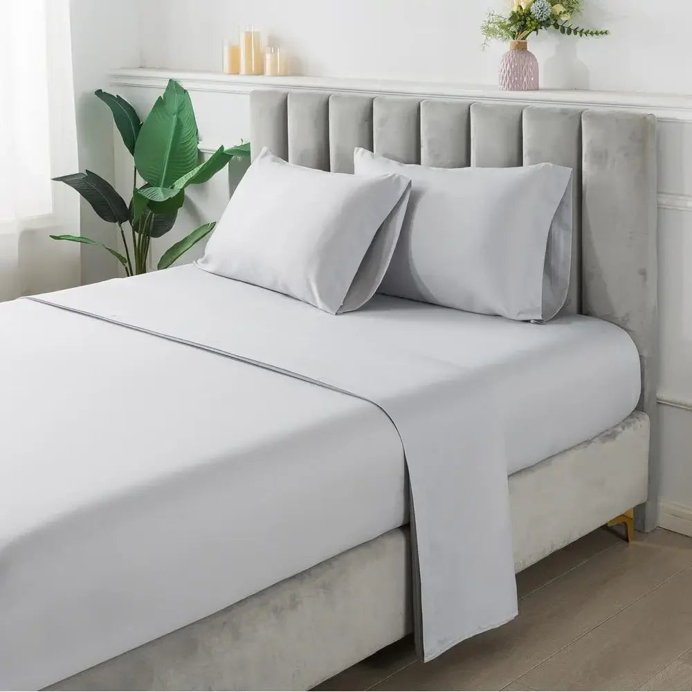 Grey Ombre Stripe Comforter Set